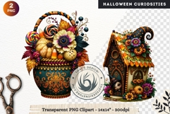 Surreal Halloween Character Cliparts Spooky Curiosities Product Image 1
