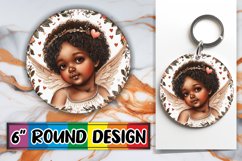 Heartfelt Cupid Creation: Sublimation Design Round Product Image 1