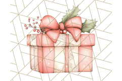 Vintage Christmas Ornaments and Presents PNG Holiday Clipart Product Image 3