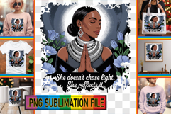 Stylish TOTE BAG Gift Ideas PNG, Praying Woman Product Image 1