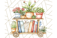 Bookish Animals PNG Clipart with Cozy Reading Elements Product Image 3