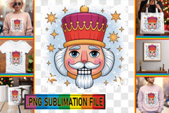 Unique TOTE BAG Art PNG, Cute Christmas Product Image 1