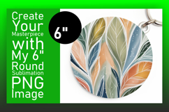 Creative Round Design Coaster Artwork , Flowers Product Image 1