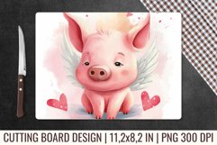Valentines Animal Cutting Board|Kitchen Glass Cutting Board Product Image 1