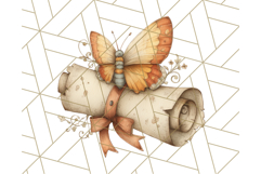 Cottagecore Butterfly and Book PNG Clipart Reading Elements Product Image 3