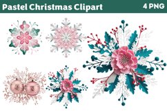 Pastel Christmas Clipart PNG Product Image 1