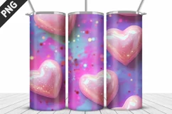 Valentines Love Skinny Tumbler PNG Wrap| Valentines Tumbler Product Image 4