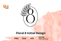 The Floral Initial Design Product Image 1