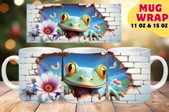 Sublimation Mug Wrap Wonderland: Cute Animal Surprises Product Image 1