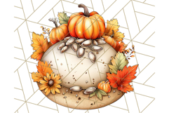 Fall Cookie Clipart PNG, Autumn Sweets Pumpkin Cookies Product Image 3