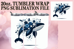 Whimsical nights 20oz tumbler wrap, Flower Animals Product Image 1