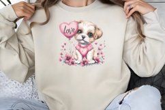 Valentine Dog Clipart PNG Product Image 1