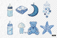 Hand-Drawn Nursery Clipart Product Image 1