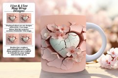 Whimsical Blooms: 3D Heart Wrap Mug Assortment Product Image 1