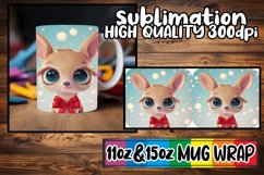 Winter 3D Christmas Characters Mug Wrap PNG Product Image 1