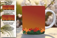 Sublimation Mug Wrap with Bright Gradient Art 11oz/15oz Product Image 1