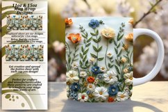 Blossoming Floral Embroidery Mug Design - Spring Edition Product Image 1