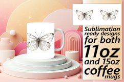 Elegant Watercolor Mug Wrap Product Image 1