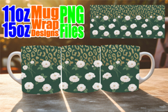 Bright journeys sublimation mug wrap, Leopard Prints Product Image 1