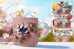 CLASSY PNG Mug Wrap Design 15oz , 3D Heart Product Image 1