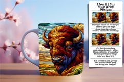 Chic 11oz Mug Wrap Png Template , Animals Product Image 1