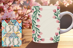 RADIANT 15oz Mug Wrap PNG Design , Flowers Product Image 1