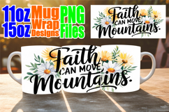 Blissful sunsets 11oz 15oz sublimation wrap, Christian Product Image 1