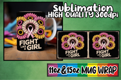 Uplifting moments 11oz 15oz sublimation wrap, Breast Cancer Product Image 1