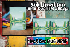 Radiant vibes 11oz 15oz sublimation wrap, Spring Product Image 1