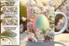 Easter Watercolor Mug Wrap - Sublimation Style Product Image 1