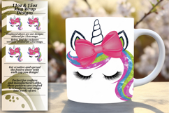 Magical 11oz Mug Wrap Png Design , Unicorn Product Image 1