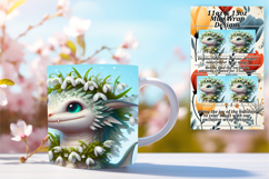 FRESH 15oz Mug Wrap PNG Design , Dragon Product Image 1