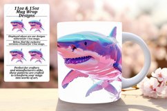 Vibrant Vortex: Colorful Sublimation Shark Pad 11oz/15oz Product Image 1