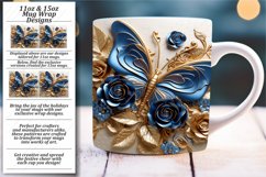 Playful Colors of Butterflies: Glossy Mug Wrap 11oz 15oz Product Image 1