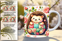 Lovely 11oz Mug Wrap Png Template , Animals Product Image 1