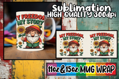 Uplifting moments 11oz 15oz sublimation wrap, Juneteenth Product Image 1