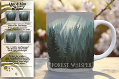 Serene 15oz Mug Wrap Png Design , Adventure Product Image 1