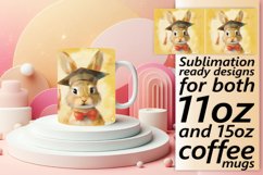 Sweet Critters Graduation Mug Wrap 11oz Product Image 1
