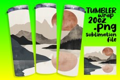 Simple Boho Tumbler Wrap - Modern Style 20oz Product Image 1