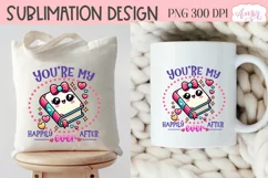 Valentines PNG design for book lovers, bookworm shirt PNG Product Image 4