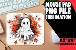 Ghoulish Watercolor Mouse Pad Design Halloween PNG Product Image 1