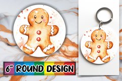 Vibrant Round Design Car Coaster PNG , Xmas Product Image 1