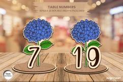 Flowers Table Numbers Bundle | Glowforge | SVG Product Image 7
