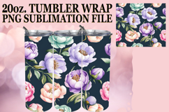 Sweet Memories 20oz tumbler wrap, Flower Pattern Product Image 1
