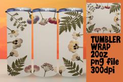 20oz Sublimation Template for Creatives , Flowers Product Image 1