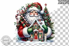 Christmas Santa Sublimation - Clipart PNG Design Product Image 1