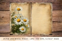 Printable Junk Journal Pages daisy 1 Product Image 1