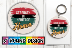 Blissful Keychain Sublimation PNG, Juneteenth Product Image 1