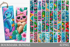 Summer Bookmark Bundle. Summer Animals Bookmark Printable Product Image 1