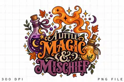 Whimsical Magic and Mischief Halloween Sublimation Design Product Image 3